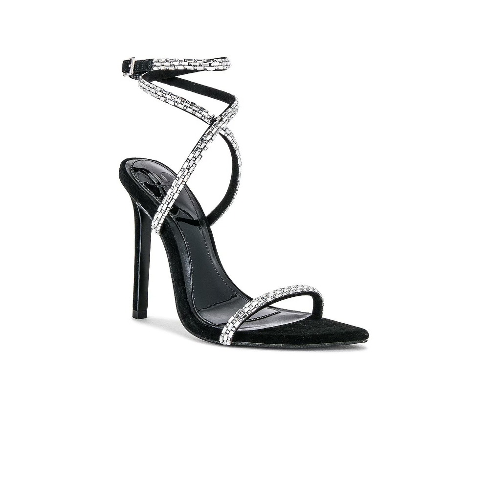 JLO Jennifer Lopez x REVOLVE Star Sandal‎ in Black Women's Size 9.5 NWOT